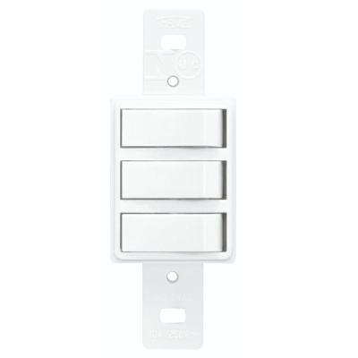 Interruptor Embutir 3 Simples Sem Placa Série Blanc - 0651 - Fame Interruptor Embutir 3simples S-p Sb Fame 651