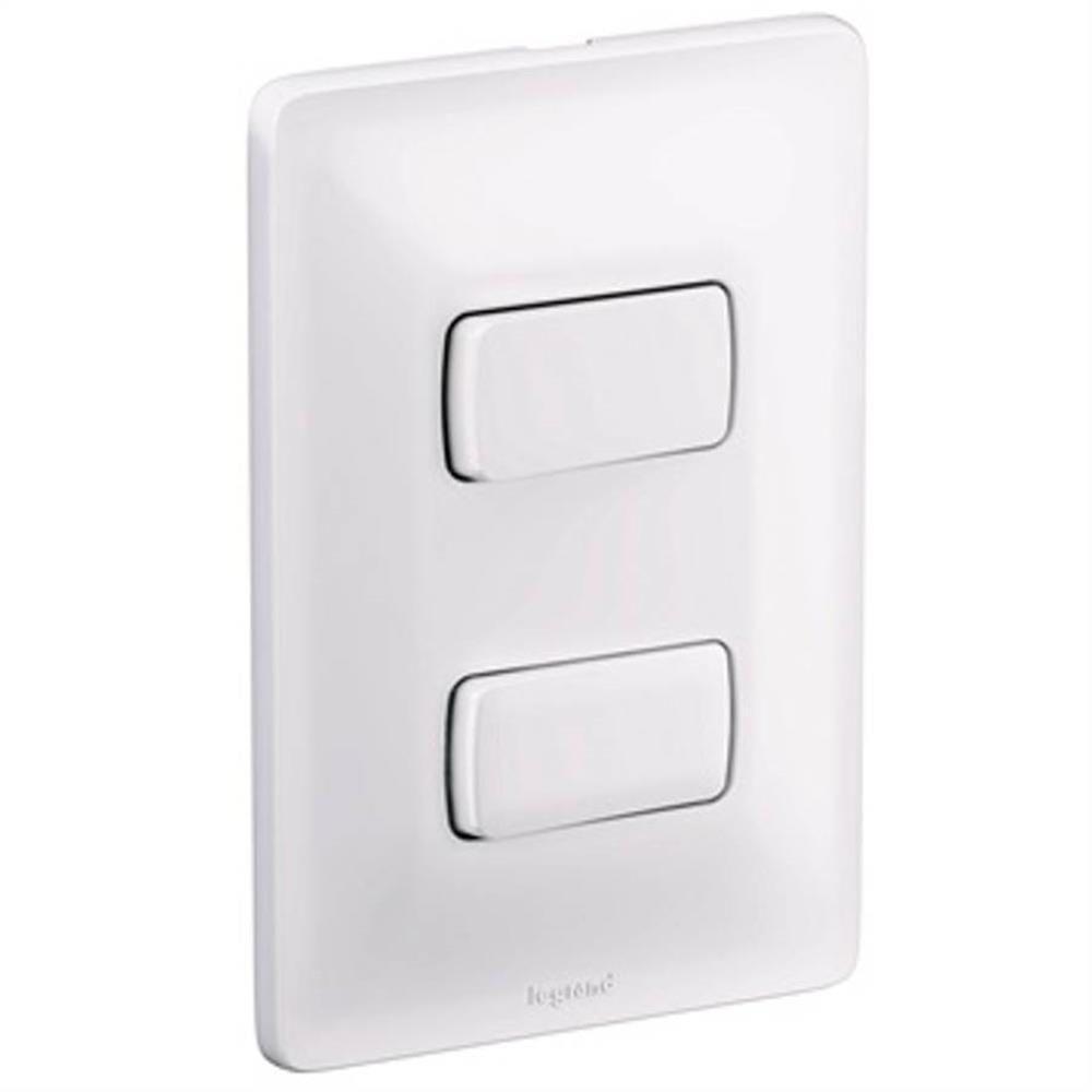 Interruptor Simples + Interruptor Paralelo 10a 250v 4x2 Zeffia - 680103 - Pial Inter.simples+inte.paralelo 10a 250v 4x2 - 1