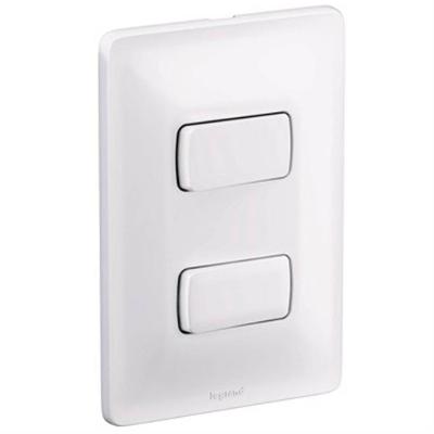 Interruptor Simples + Interruptor Paralelo 10a 250v 4x2 Zeffia - 680103 - Pial Inter.simples+inte.paralelo 10a 250v 4x2