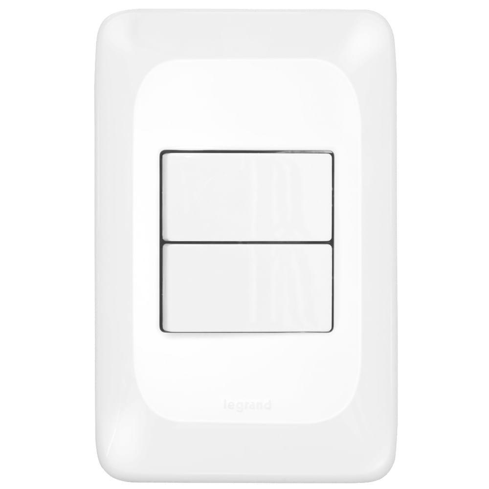 Interruptor Simples + Paralelo 4x2 - Lgx102 - Pial Interruptor Simples + Paralelo 4x2 Pial Pop - Lgx102 - Pial - 1