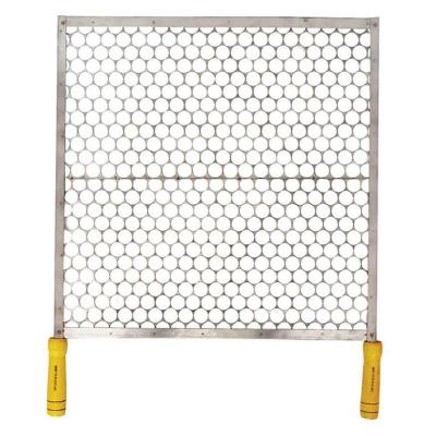 Grelha Inox Com Cabo De Madeira 40x40cm - 1330 - Mse