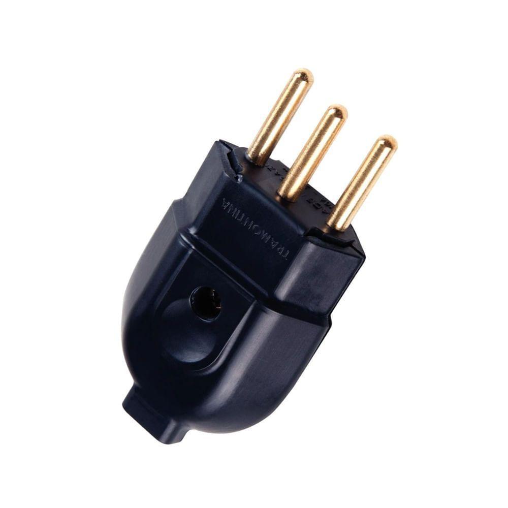 Plugue Macho Preto 2p+t De 20 Ampères E 250 Volts - 57403107 - Tramontina - 2