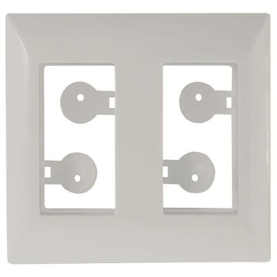 Placa Para Móvel 2 Postos Aria Branca - 57203035 - Tramontina Placa Para Movel 2 Postos Aria Branca Tramontina