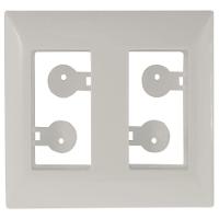 Placa Para Móvel 2 Postos Aria Branca - 57203035 - Tramontina Placa Para Movel 2 Postos Aria Branca Tramontina - 1