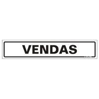 Placa De Poliestireno Auto-adesiva 5x25cm Vendas - 200 Aa - Sinalize Placa 5x25 Vendas 200aa Sinalize - 1