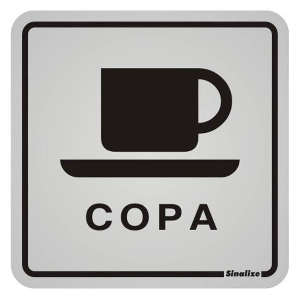 Placa De Alumínio Auto-adesiva 12x12cm Copa - 900 Ao - Sinalize Placa 12x12 (copa) Sinalize 900ao - 1