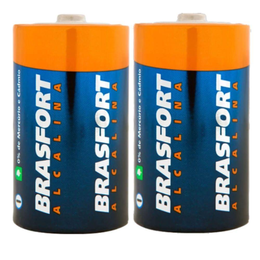 Pilha Alcalina Pequena Aa 1,5v Com 2 Unidades - 6301 - Brasfort - 1
