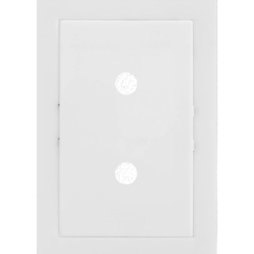 Placa Branca Com 2 Furos + Suporte - Ek-30000-50 - Ekron Placa Branca Com 2 Furos+suporte .... - Ek-30000-50 - Ekron - 1