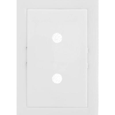 Placa Branca Com 2 Furos + Suporte - Ek-30000-50 - Ekron Placa Branca Com 2 Furos+suporte .... - Ek-30000-50 - Ekron