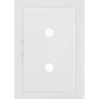 Placa Branca Com 2 Furos + Suporte - Ek-30000-50 - Ekron Placa Branca Com 2 Furos+suporte .... - Ek-30000-50 - Ekron - 1