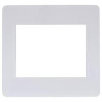 Placa 4x4 6 Postos Branca Orion - S730203004 - Schneider Placa 4x4 6 Postos Branca Schneider - 1