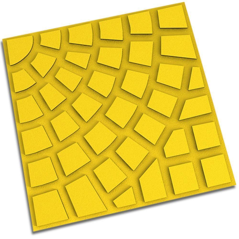 Piso Firenze Amarelo 30,4x30,4cm Amarrado Com 5 Peças 0,46m² - Artesanal Piso 30,4x30,4 Firenze Amarelo Am5pcs Artesanal - 1