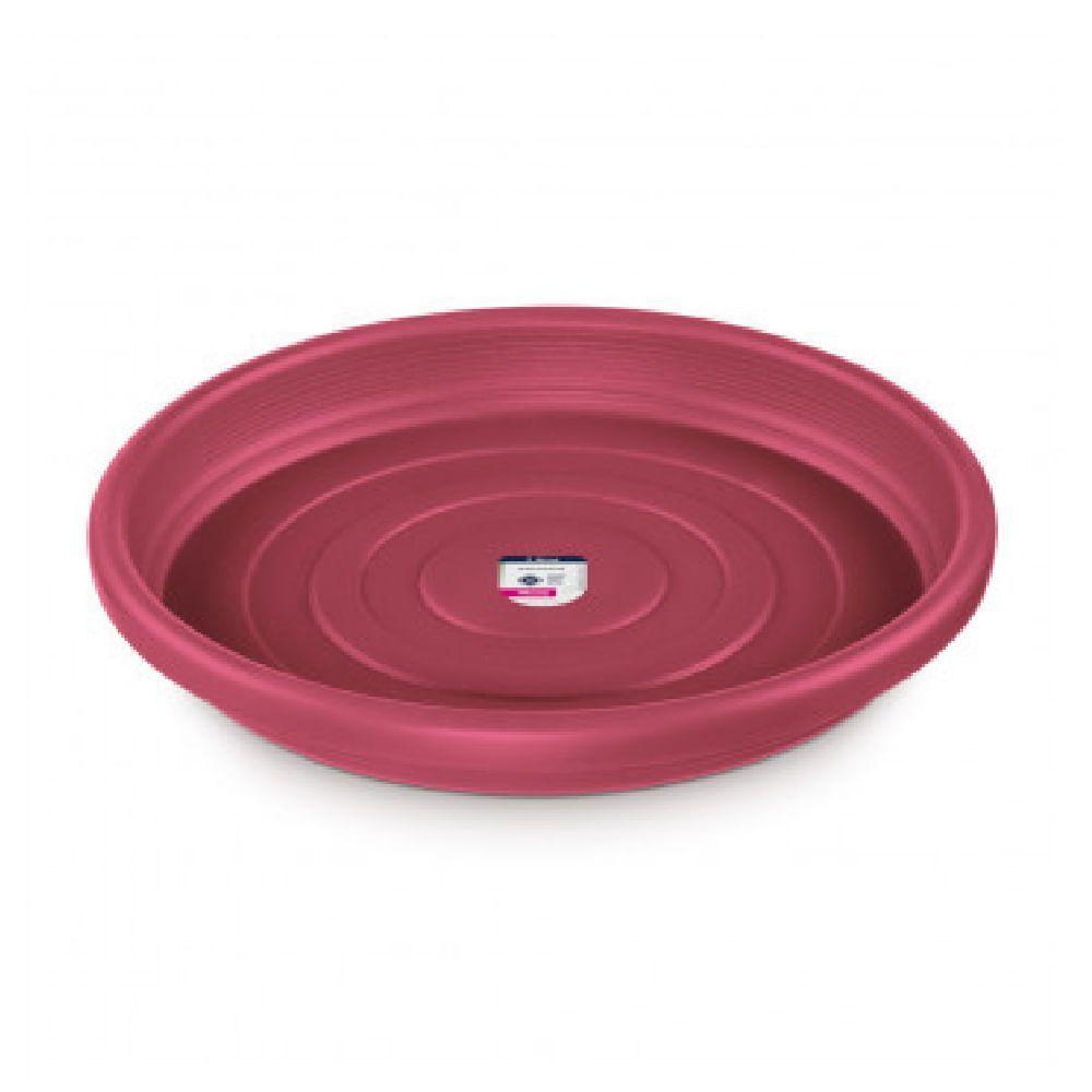 Prato De Plástico Para Vaso De Jardim Bordô 13 Cm - Pr6541-3 - Pinceis Atlas - 1