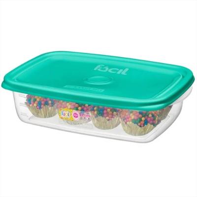 Pote Retangular Cores Sortidas 785ml - 165-6 - Sanremo Pote Retangular 785ml Ref.165-6 Sanremo