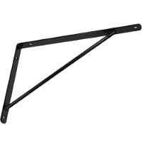 Suporte Leve 15cm Preto Com Parafuso - 7361501 - Nova Zamar - 1