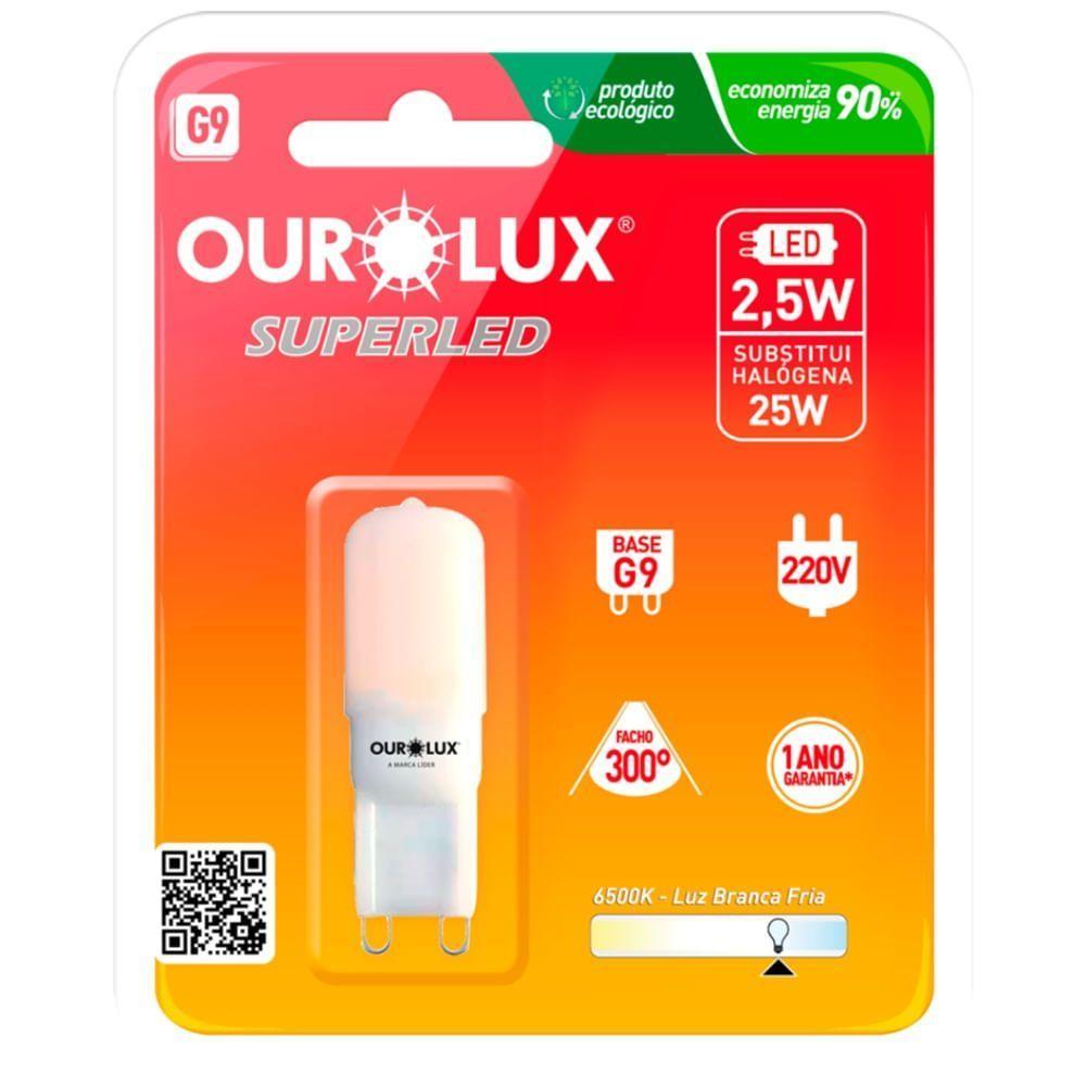 Super Led G9 2,5 Watts 220 Volts 6500k Fosca - 20159 - Ourolux - 1