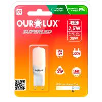 Super Led G9 2,5 Watts 220 Volts 6500k Fosca - 20159 - Ourolux - 1