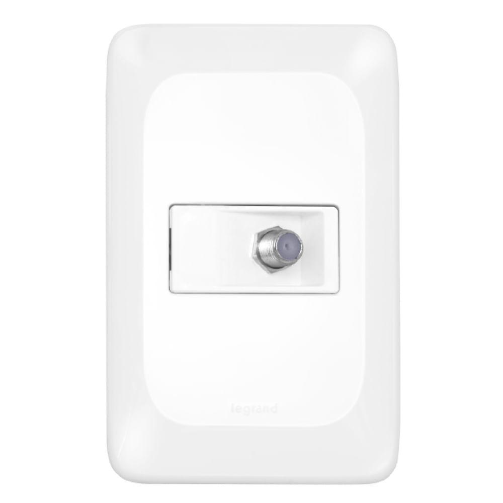 Tomada Antena De Tv Tipo F 4x2 - Lgx060 - Pial Tomada Antena De Tv Tipo F 4x2 Pial Pop - Lgx060 - Pial - 1