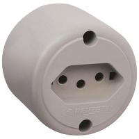 Tomada 2p+t Pb 10a Redonda Sobrepor Cinza - 1716010 - Lorenzetti Tomada 2p+t Pb Red.sob Cz 10a Lorenzetti 1716010 - 1