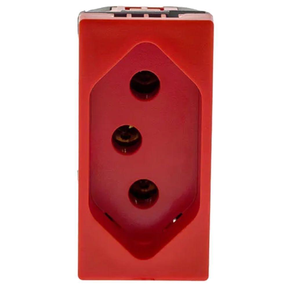 Tomada 2p+t De 20 Ampères 250 Volts Parafuso 1m Vermelha - 615079vm - Pial Plus - 1