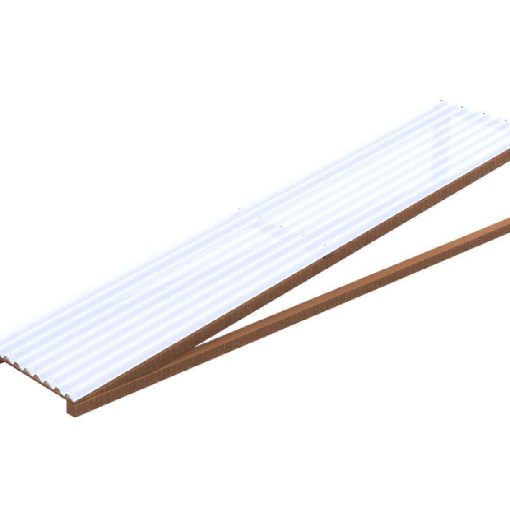 Telha Plástica Onda Baixa 1,1mm 1,53x0,50 Metro - 50.0153 - Atco Telha Plast Onda Baixa 1,53x0,50 Atco-ibra - 5