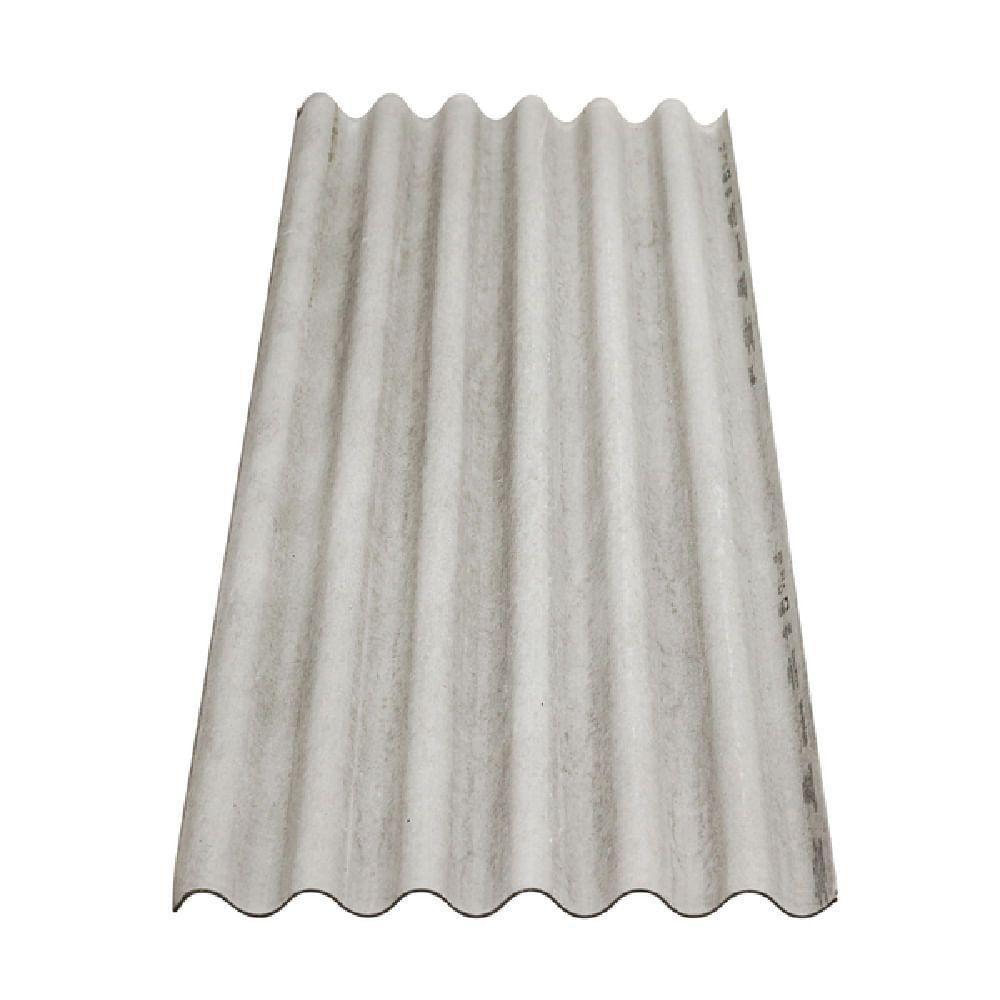 Telha Fibrocimento Ondulada 366x110cm 6mm Cinza - 220163665 - Brasilit - 2
