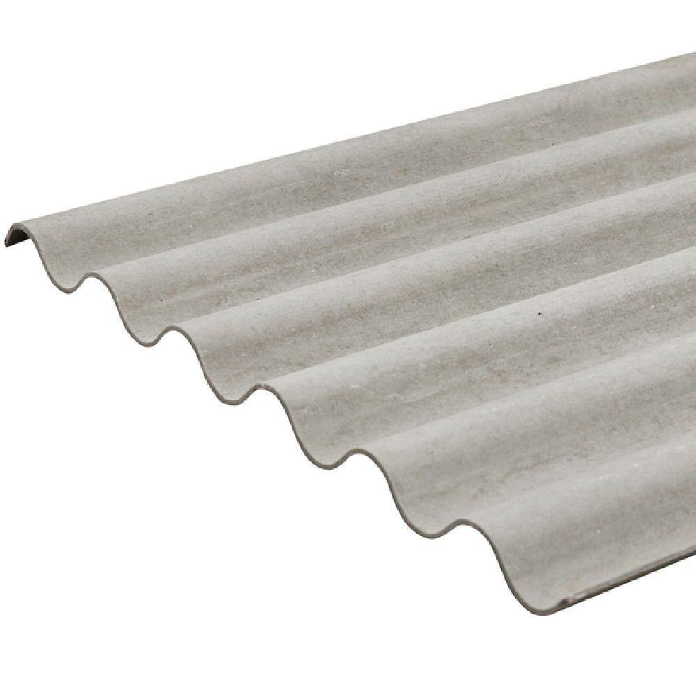 Telha Fibrocimento Ondulada 366x110cm 6mm Cinza - 220163665 - Brasilit - 4