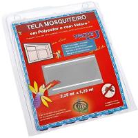 Tela Mosquiteiro Cinza Com Velcro 1,25 X 2,25 Metros - 401-prot.g - Victoria Reggia - 1