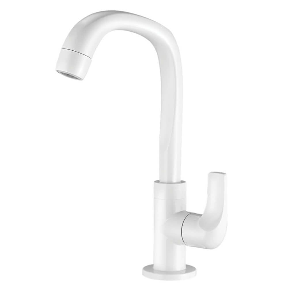 Torneira Para Lavatório Bica Alta Fitt 1195 F61 Branca - 7110049 - Lorenzetti - 1