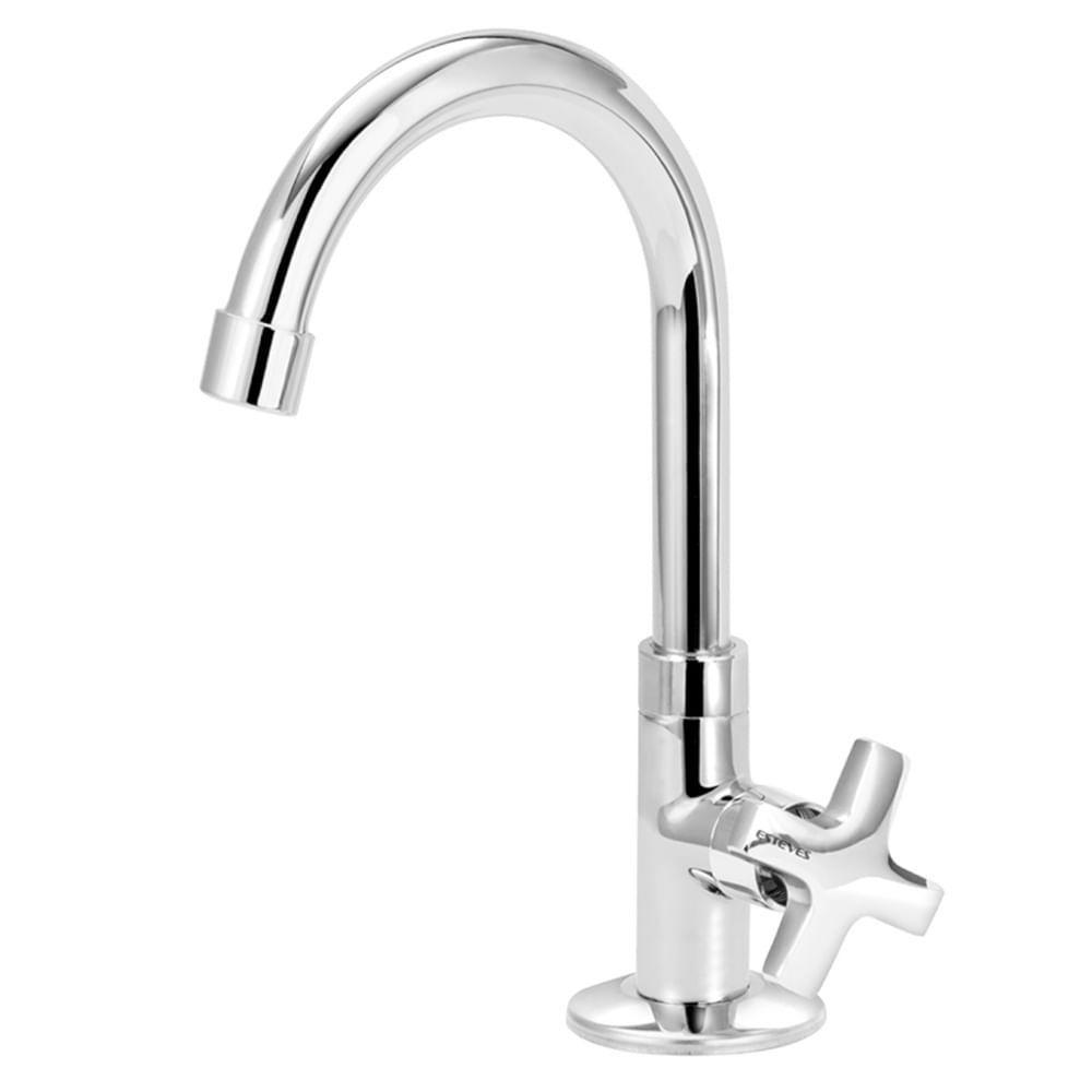 Torneira Para Lavatório Bica Alta De Mesa Alfa C34 Cromado - Vtl220cwb - Esteves - 1