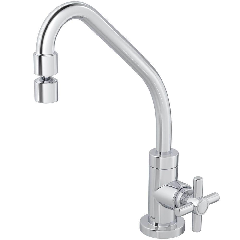 Torneira De Mesa Para Cozinha Bica Móvel Izy Cromada - 1167.c37 - Deca Torneira P-coz.mesa B.movel Izy Cr Deca 1167.c37 - 1