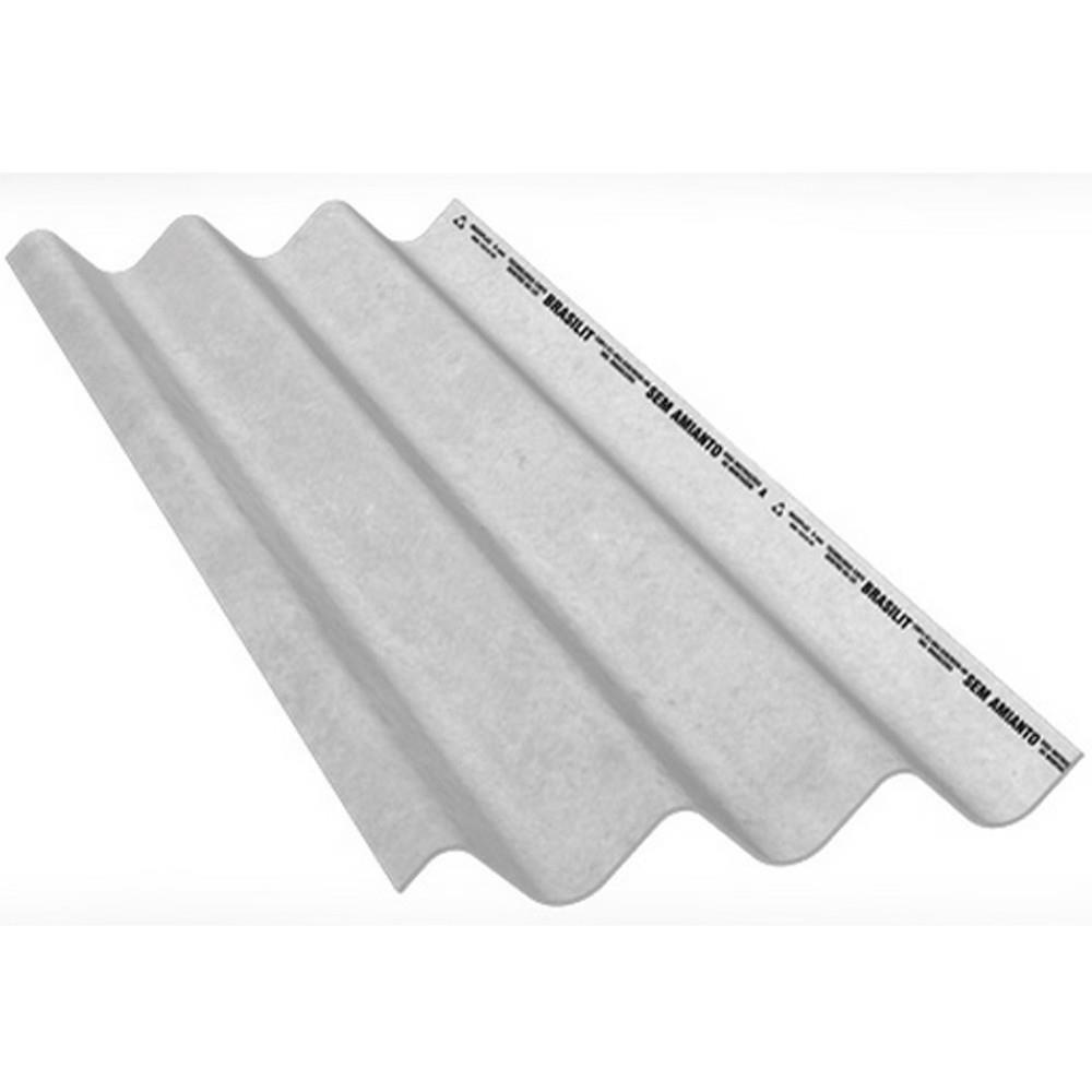 Telha Maxiplac 6mm 3.30x1.06 Metros Crfs - 235063305 - Brasilit Telha Maxionda 6mm 3,30x1,06m Crfs - 1
