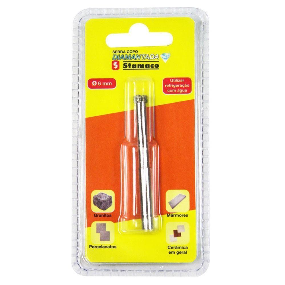 Serra Copo Diamantada 6mm - 1751 - Stamaco Serra Copo Diamantada 6mm Stamaco 175.1 - 1