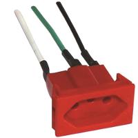 Tomada De Painel Com Cabo 20a 250v Vermelho - S8631 - Steck Tomada De Painel C-cabo 20a 250v Vm Steck S8631 - 1