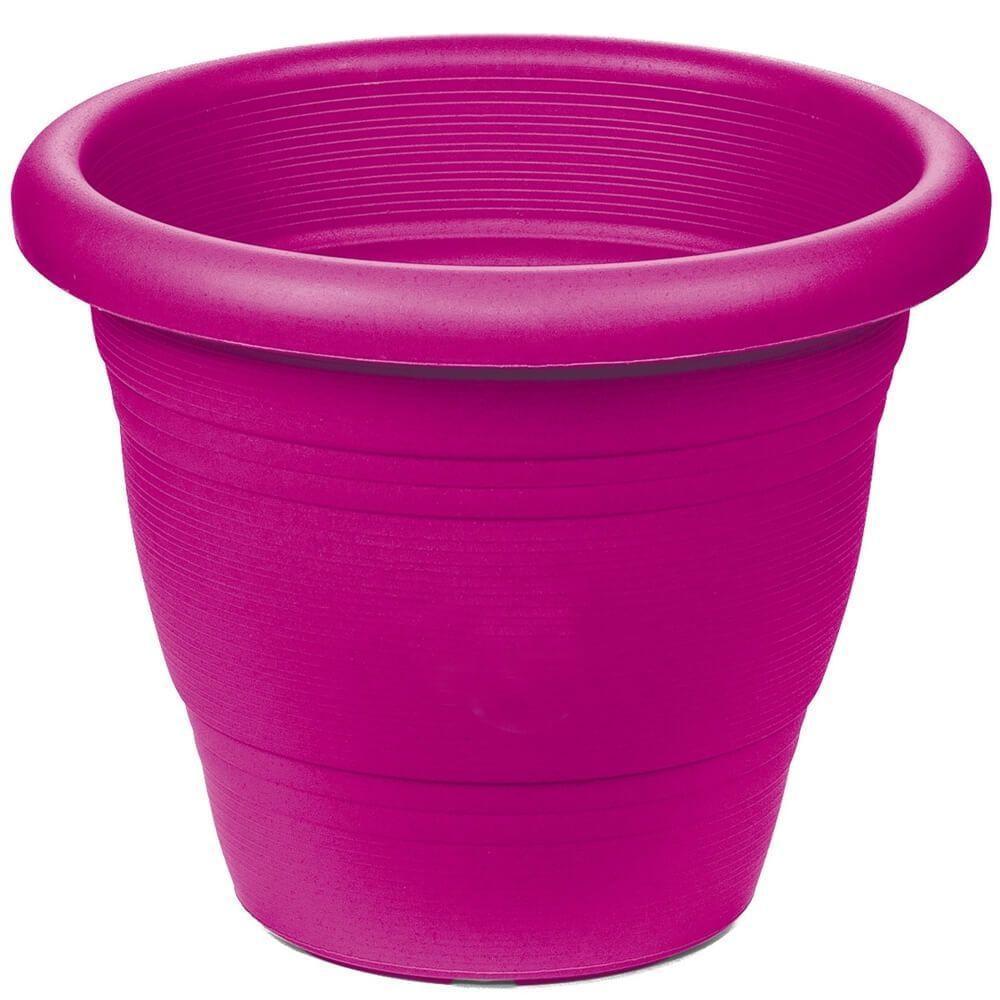 Vaso De Plástico Para Jardim Bordô 14 X 17 X 17 Cm - Pr6042-3 - Pincéis Atlas - 1