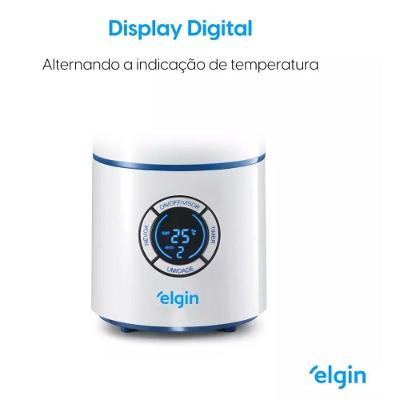 Umidificador De Ar Digital Com 2,5 Litros Bivolt - Elgin Umidificador De Ar Digital 2,5l Bivolt