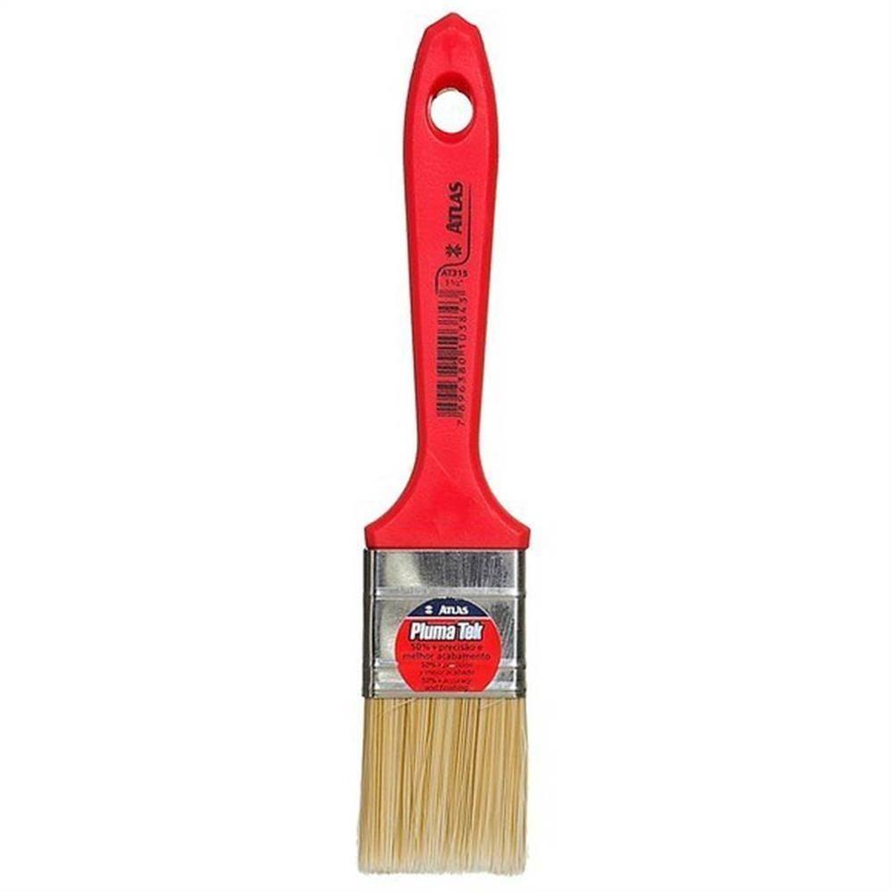 Trincha Pluma Tek Cerda Branca 3-4"" - 315-2 - Pinceis Atlas Trincha Plumatek Cerda Branca 3-4" Atlas 315-2 - 1