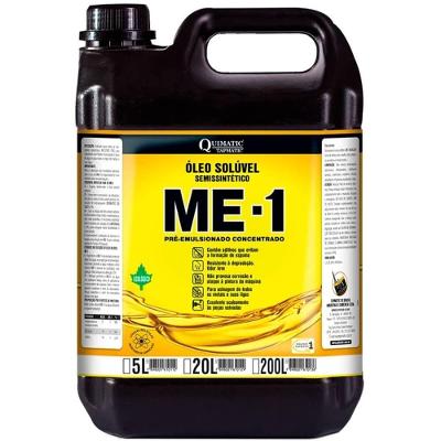 Óleo Solúvel Para Usinagem Semissintético Ecológico Me 1 5 Litros - Ab1 - Tapmatic Oleo Soluvel Me-i 5l Ab1 Tapmatic