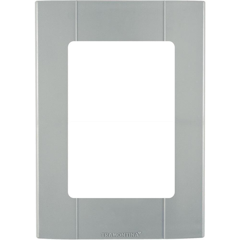 Tampa 3 Postos Para Modulo Cinza Escuro - 57252-022 - Tramontina Tampa 3postos P-modulo Cza Escuro Tramon - 1
