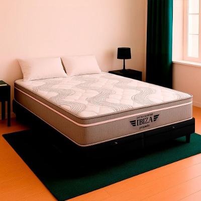Cama Box King E Colchão Ibiza Molas V-store Cor:preto