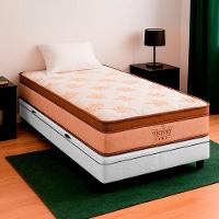 Cama Box Solteirão Branco E Colchão Four Season Molas Vstore - 1