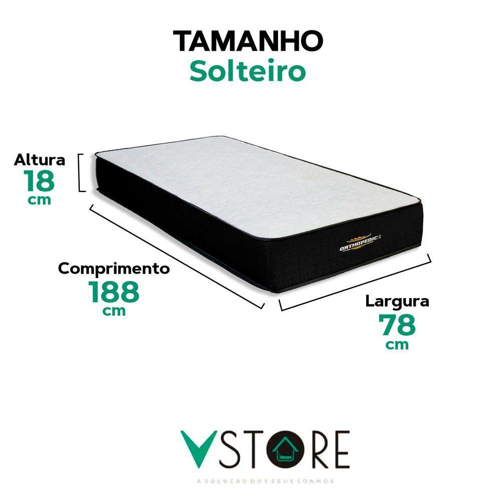 Colchão Orthopedic D33 Solteiro V-store 78x188x30 - 3