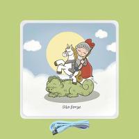 Luz Mística: Luminária Compacta São Jorge Usb Para Ambientes Acolhedores E Inspiradores! - 1