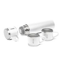 Conjunto Inox Térmico 500ml Com 3 Canecas Brancas – Estilo E Praticidade Nas Viagens - 1