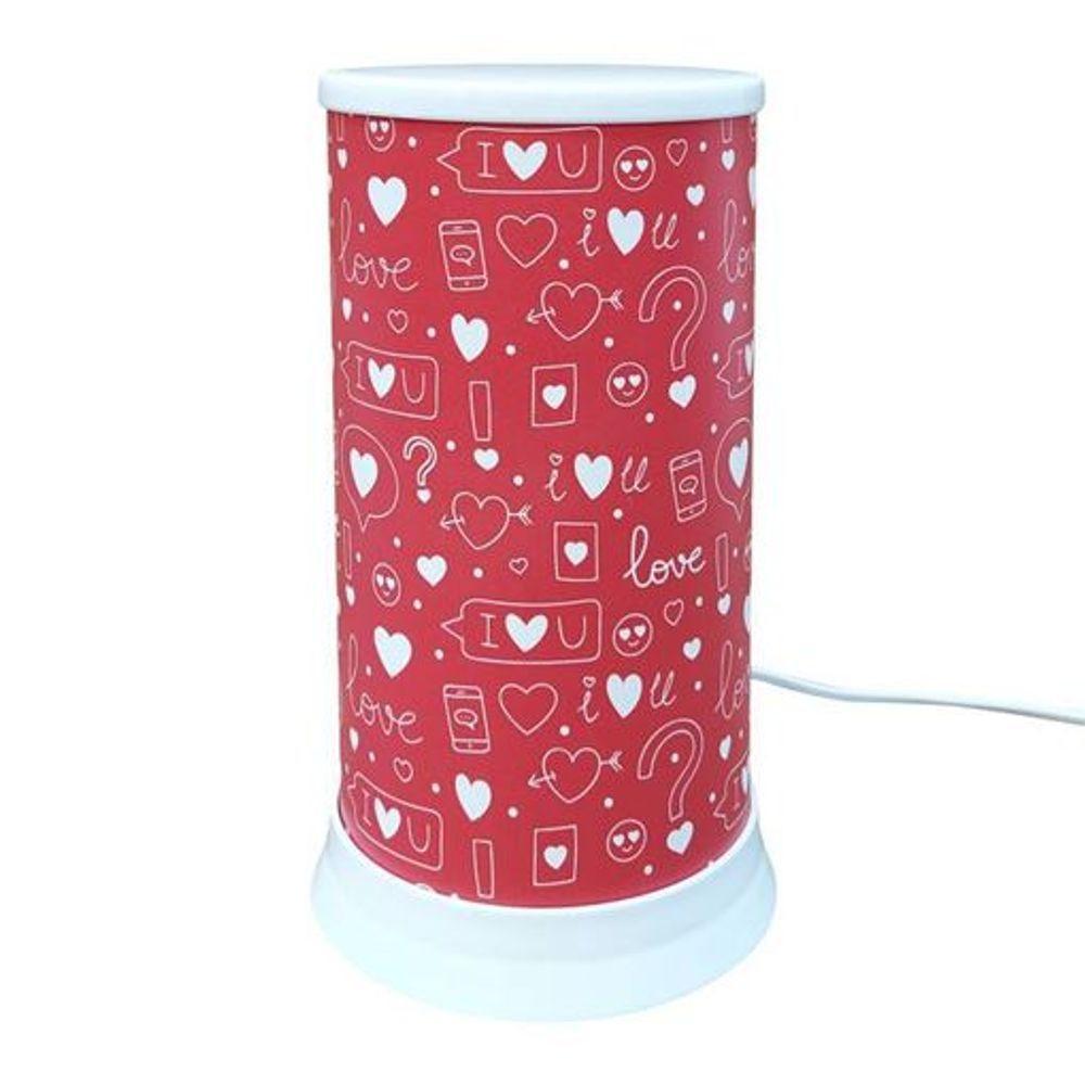 Ilumine Seu Amor: Luminária De Mesa Vermelha 'eu Te Amo Tudo' Para Momentos Especiais - 2