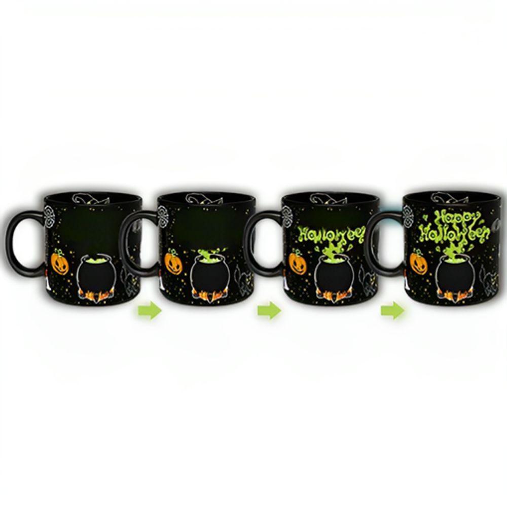 Caneca Mágica Halloween - Transformação Assustadora Para Suas Bebidas Quentes - 7