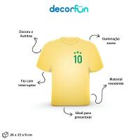 Luminária Futebol Camisa 10 Brasil: Ilumine Seu Amor Pelo Esporte Com Estilo!