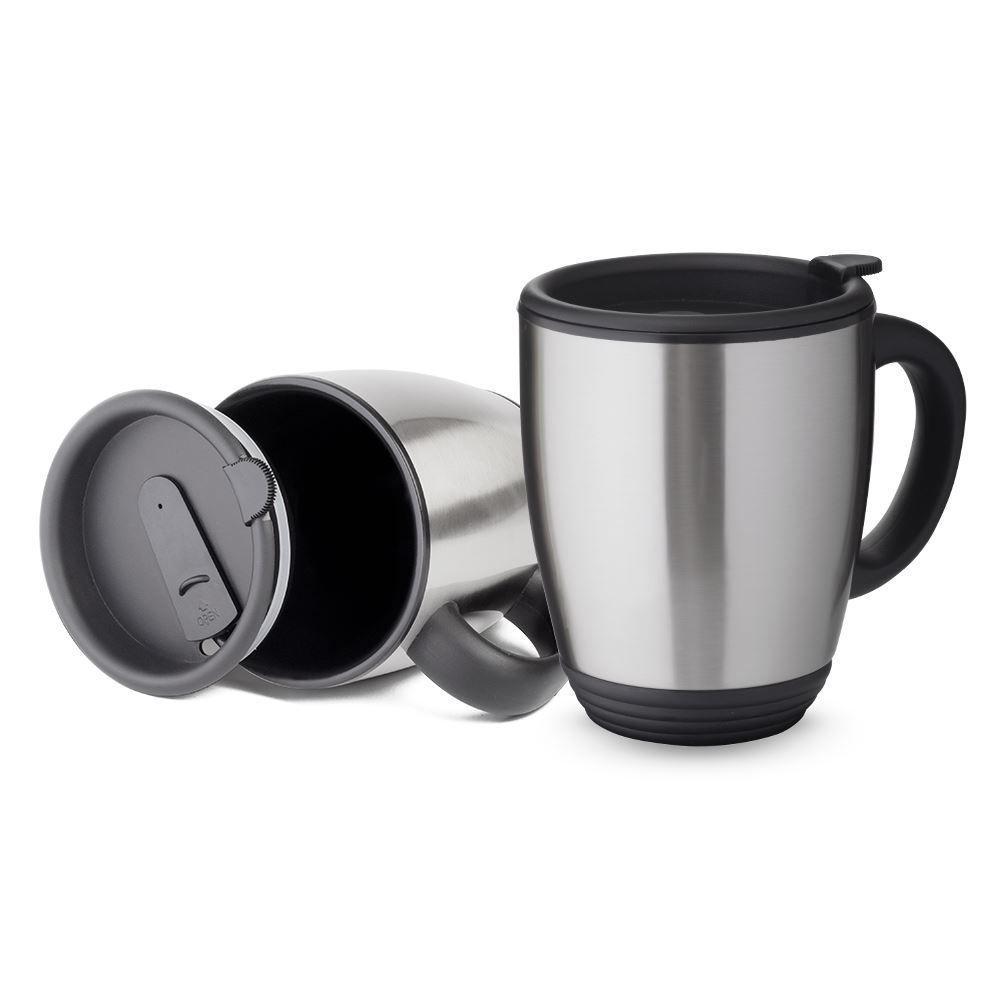 Caneca Térmica De Aço Inox 450ml Com Tampa Antivazamento – Elegância E Praticidade! - 1