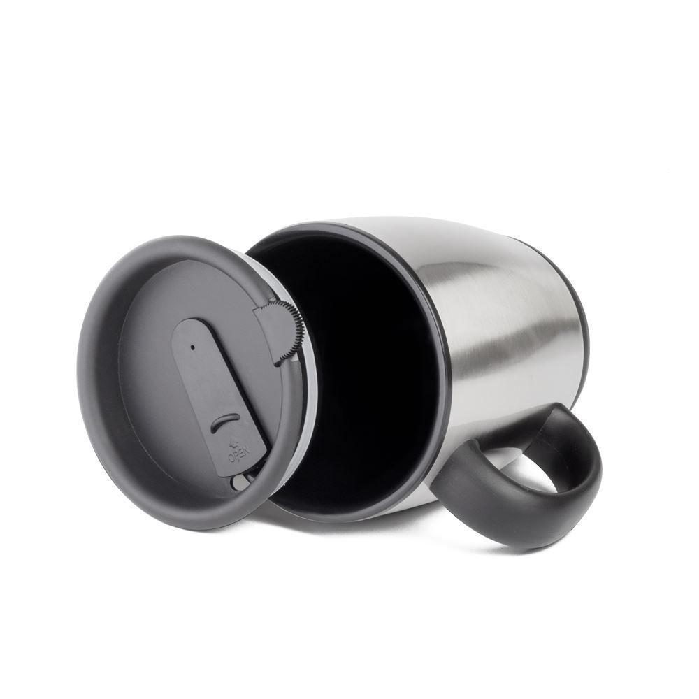 Caneca Térmica De Aço Inox 450ml Com Tampa Antivazamento – Elegância E Praticidade! - 2