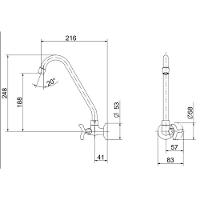 Torneira Para Cozinha De Parede Nova Pertutti Docol - 2